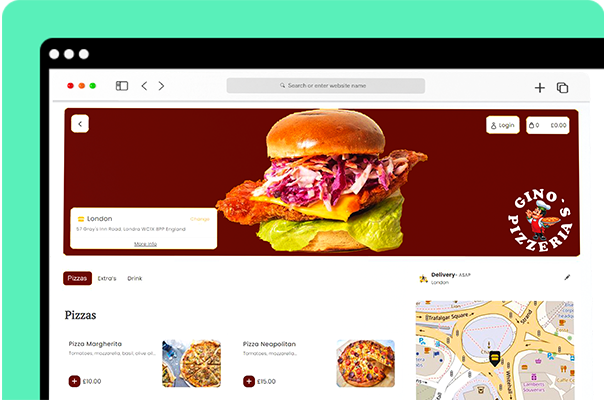 Online Ordering Website in Gino's Pizzeria Order Page Ginos Pizzeria Order Page on Online Ordering Website