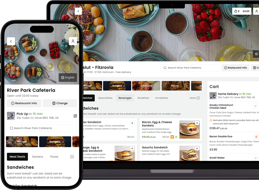 Custom Online Ordering App